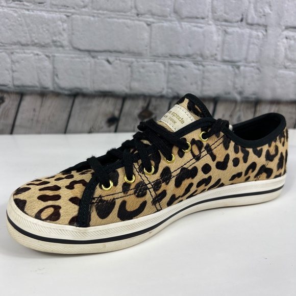 KEDS BY KATE SPADE NEW YORK KICKSTART LEOPARD SKIN SNEAKER SIZE 7 - Picture 6 of 11